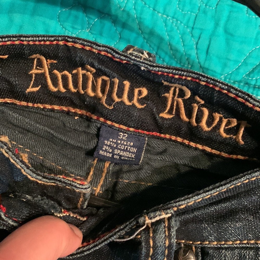 Antique Rivet Jeans - Picture 2 of 4